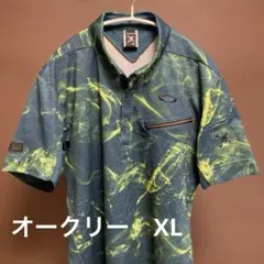 OAKLEY ゴルフウェア 半袖ポロ XL総柄