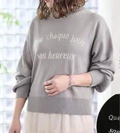 新品未使用　パシオス　cocoさんコラボ　ロゴニットプルオーバー