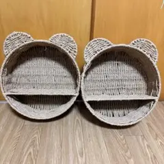 테디 베어 ✩ 월 마운트 스토리지 랙 2개