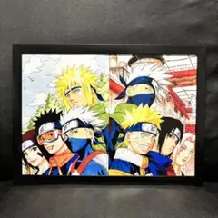 NARUTO カカシ ナルト サスケ サクラ ミナト オビト リン 壁掛け A4