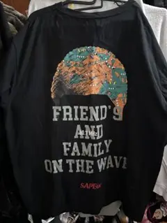 sapeur ブラック Tシャツ　XXL FMラジオ　サプール　ワニ