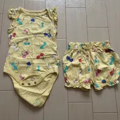 ハートさくらんぼ柄　ギャップ　日本サイズ７０センチ