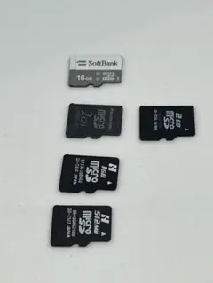 MicroSDカードセット 16GB 2GB 1GB 512MB