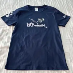 ゴーセンI Love Badminton Tシャツ ネイビー 半袖　ユニSS