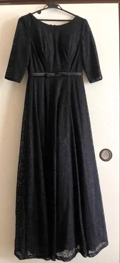 レース黒ロングドレス ノーブランド