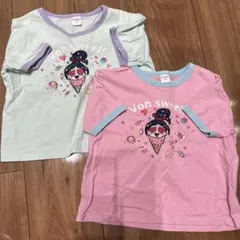 ピッキーピクシー シュガーラッシュ 半袖Tシャツ 100センチ 2枚セットのサムネイル