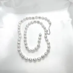 バロック風 フェイクパール フックネックレス