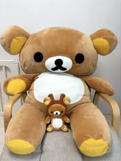 リラックマ特大とカオルさん Blu-rayキイロイトリ ぬいぐるみ ボトル 苺 リラックマ特大とカオルさん Blu-rayキイロイトリ ぬいぐるみ ボトル