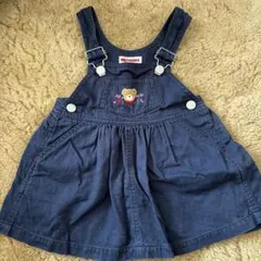 MIKI HOUSE ジャンパースカート 90cm ネイビーのサムネイル