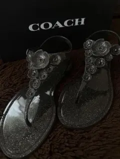COACH ロープサンダル ラベンダー ゴールド金具 COACH ロープサンダル ラベンダー ゴールド金具 - メルカリ