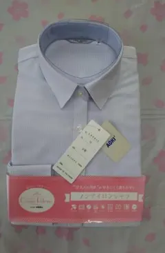 【新品】AOKI LES MUES Femme ノンアイロンシャツ 9号