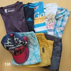 子供服まとめ売り 130 夏服セット 男の子　全9点
