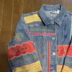 刺繍入りデニムジャケット