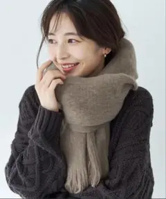 【未開封品】coca マフラー ダークベージュ