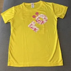 イエロー Tシャツ ピンク迷彩ロゴのサムネイル