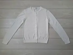 ユニクロ　カーディガン　クルーネック　ホワイト