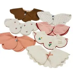 スタイ7枚セット コニー アプレレクール プティマイン ピンク 白 茶色 女の子