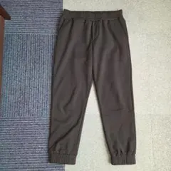 しまむら　ブラック裏起毛スウェットパンツ