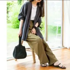 【iCB】ICB✴Unleash✴麻混✴ノーカラージャケット✴グレー✴サイズ4✴