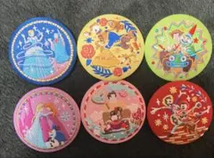 ディズニー 缶バッジ 刺繍 6個