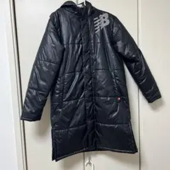 ブラックダウンコート 160cm~ フード付き