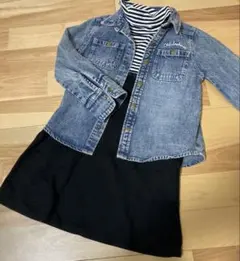 110セット売り　LAGKAW デニムジャケット コムサイズムワンピース