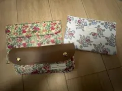 花柄布製ポーチ Aming