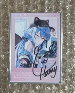 hololive 雪花菈米 網路服裝紀念 簽名拍立得風格小卡