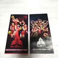NECレッドロケッツ シーズンガイド セット　山田二千華　佐藤淑乃　新品未使用
