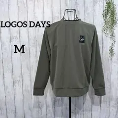 ロゴスデイズ カットソー M エンボス加工 スウェット トレーナー
