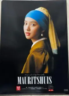 【新品】「マウリッツハイス美術館展」の武井咲さんフェルメールクリアファイル非売品