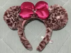 東京ディズニーリゾート カチューシャ ヒョウ柄 ピンク