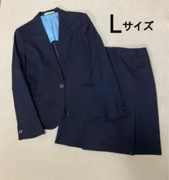 LES MUES femme プレシャスストレッチ スカートスーツ ネイビーのサムネイル