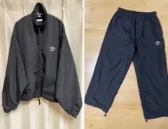 BASICKS × UMBRO ナイロントラックセットアップ ブラック M - メルカリ