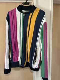 ZARA マルチカラーストライプジャケット サイズ42のサムネイル