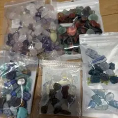 天然石 さざれ石 詰め合わせ大 1cm以上サイズ　タンブル
