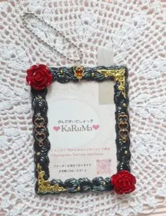 【再販】B8サイズ トレカケース 黒 赤 推し活 ホイップデコ 硬質ケース 薔薇