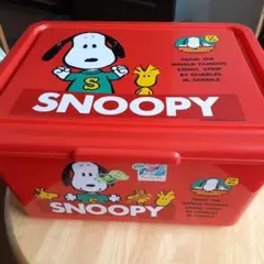 スヌーピー　プラスチックコンテナ　衣装ケース　おもちゃ箱　レトロ　キャラクター