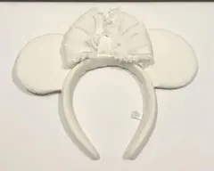 ディズニー ミニー カチューシャ ホワイト デニム 白