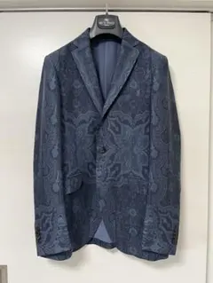 美品 ETRO エトロ ペイズリー ジャカード テーラードジャケット 46