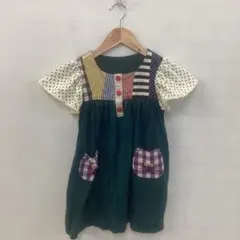 値下◎6.16◎A291C◎ヴィンテージ◎キッズ服女の子◎ワンピース◎切替のサムネイル
