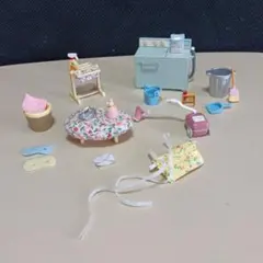 シルバニアファミリー　海外版　お掃除洗濯セット