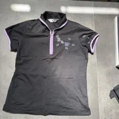 Black & White SPORT レディース ポロシャツ ブラックのサムネイル