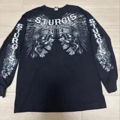 c*o様 【袖プリ】HOT LEATHERS スカル ロンT 黒 L スタージス