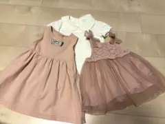 三点セット　ワンピース2枚80サイズ　ブラウス1枚90サイズ