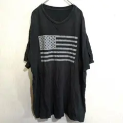 海外古着✨アメリカ国旗柄 Tシャツ 半袖 ブラック