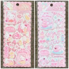 公式！サンリオ シナモン マイメロディ ぷくぷくシール ジュエリーシール 2枚