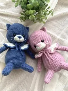ネコ　あみぐるみ