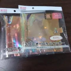 シール収納　シール帳　シールブーム　セリア　3つ穴オーロラバインダー　B7