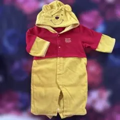 くまのプーさん フード付きロンパース 60-70cm